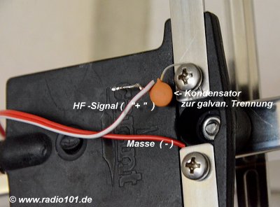 Funkthermometer Reichweite vergrössern: Anschlus einer Yagi-Uda-Richtantenne