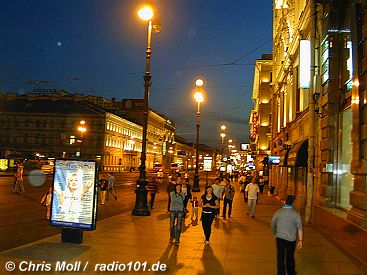 Sankt-Petersburg: nachts auf dem Newski-Prospekt - nighttime at Newsky avenue