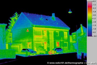 house: thermal image - click to enlarge) - Kamera: IVN 770P